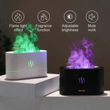 2022 Best Selling USB Ultrasonic Flame Humidifier Led RGB Colorful Essential Oil Fire Flame Aroma Diffuser