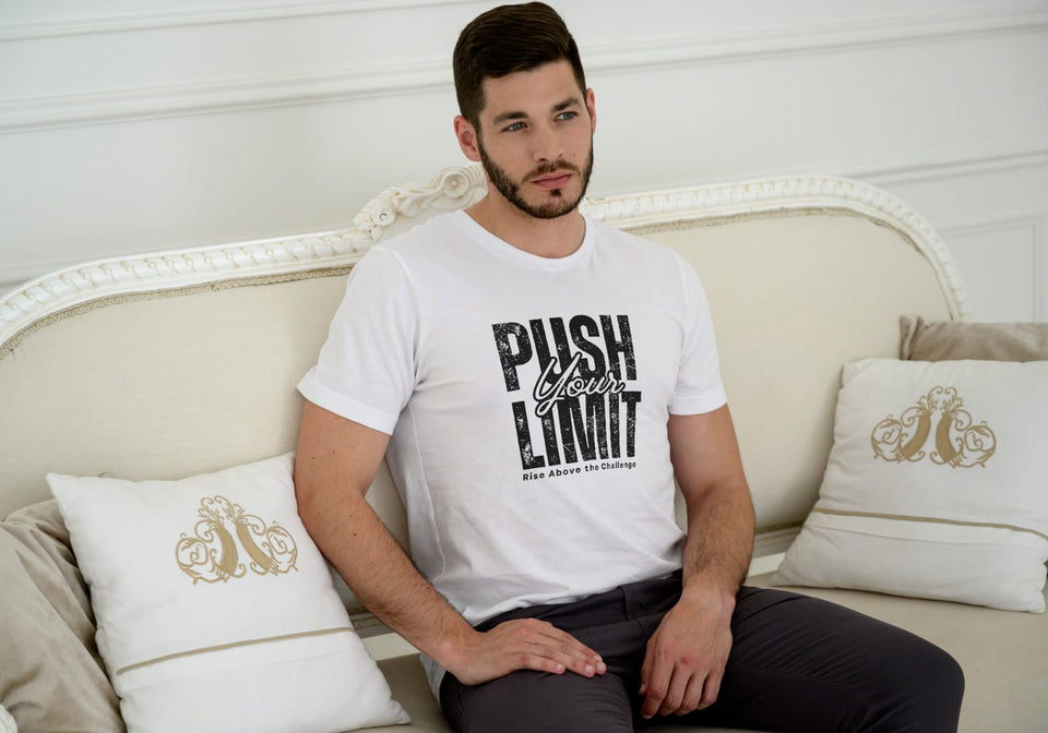 Motivational Boxy Tee - Push Your Limit, Unisex Oversized T-Shirt, Inspirational Graphic Tee, Perfect for Workout, Casual Wear, Gift [...]