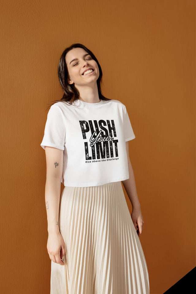 Motivational Boxy Tee - Push Your Limit, Unisex Oversized T-Shirt, Inspirational Graphic Tee, Perfect for Workout, Casual Wear, Gift [...]